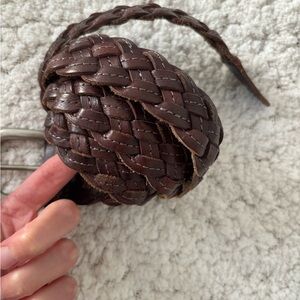 American Eagle Outfitters Dark Brown Braided Belt